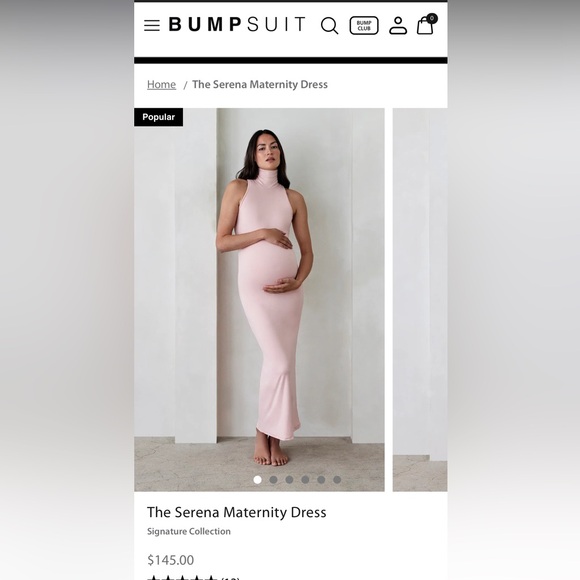 IVORY SELENA MATERNITY BUMPSUIT DRESS - Picture 6 of 6